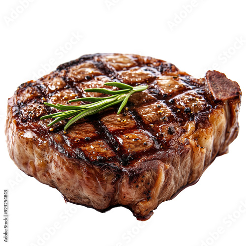 Beef steak isolated on transparent or white background photo