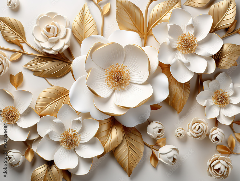 Incredible Bouquet of white daisies on a white background Incredible Bouquet of white daisies on a white background