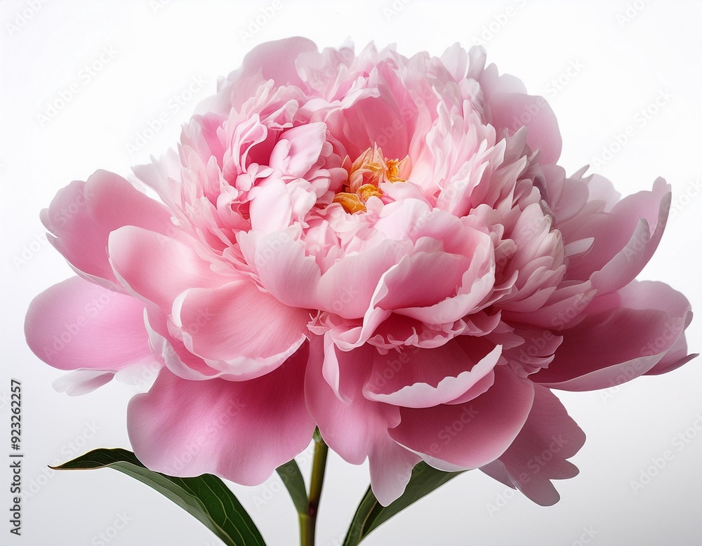 Pink peony isolated on white background Pink peony isolated on white background