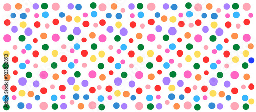 Wallpaper Mural Colorful spots and dots isolated on transparent background. Multicolored circular dots seamless pattern. Cute scattered confetti chaotic decor. Celebrate decoration design elements or montage. PNG Torontodigital.ca