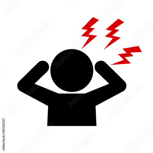 Angry person icon. Anger icon. Vector.