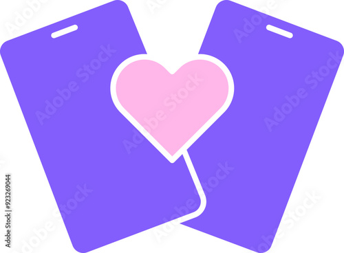Smart phone icon. Flat style.