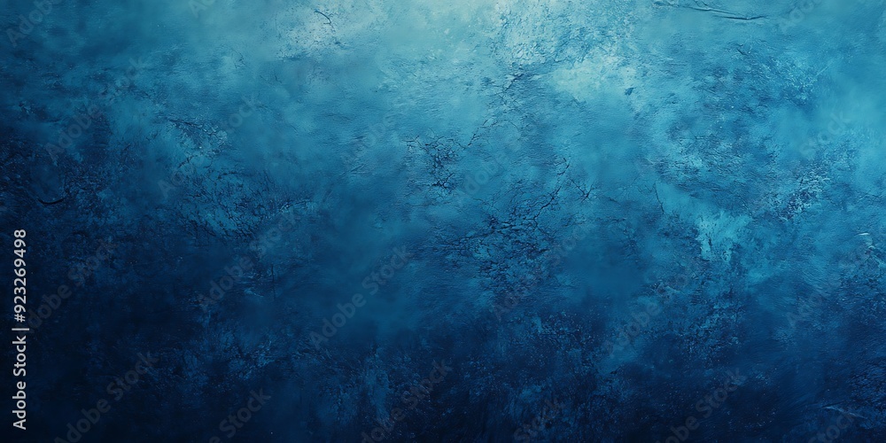Naklejka premium Abstract watercolor paint background dark blue color grunge texture for background. Blue gradient background 
