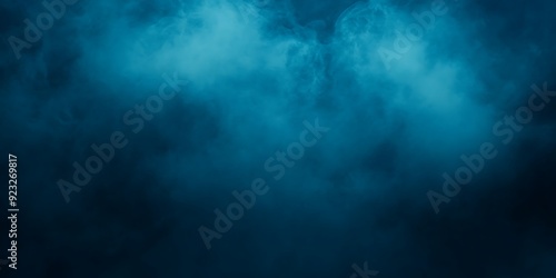 Abstract watercolor paint background dark blue color grunge texture for background. Blue gradient background 