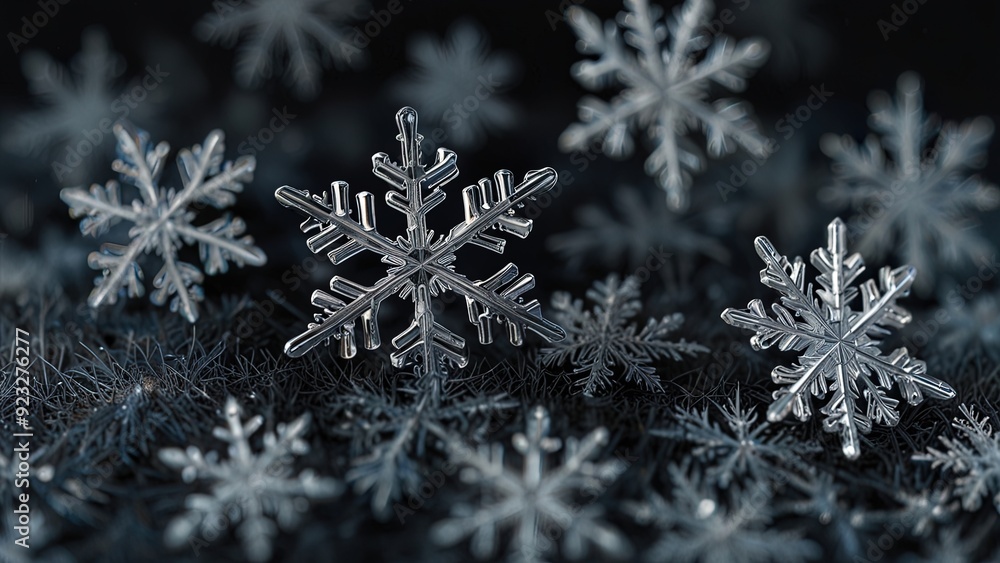 Snowflakes background for banner, wall paper art Snowflakes background for banner, wall paper art