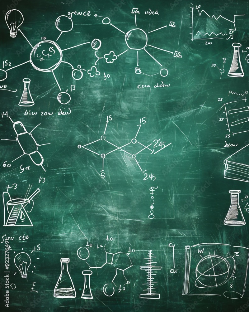 school formulas on the green blackboard school formulas on the green blackboard