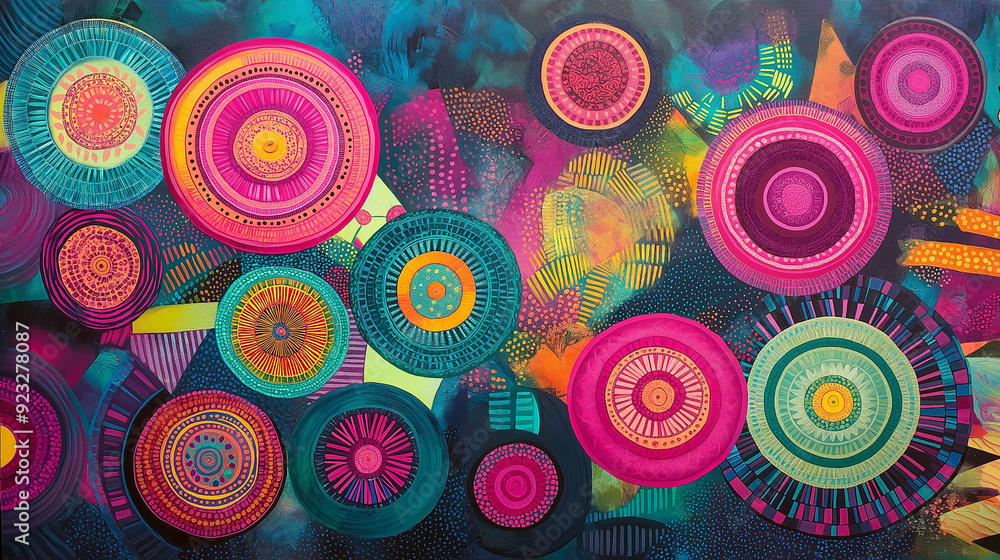 abstract background with circles abstract background with circles