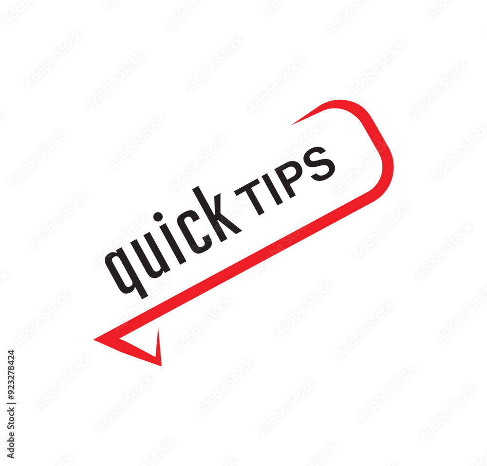 quick tips text information sign quick tips text information sign