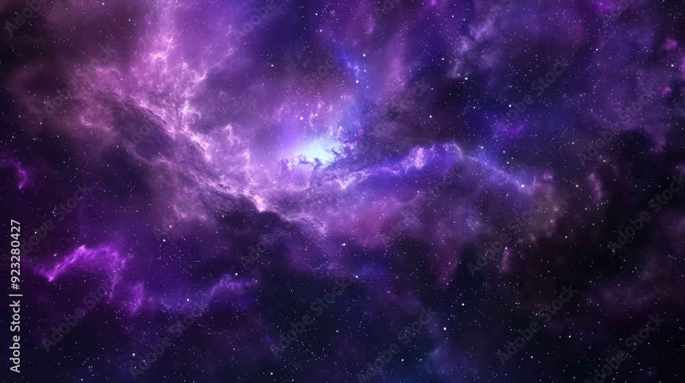 Purple Nebula in Outer Space Purple Nebula in Outer Space