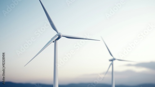 Wallpaper Mural Modern 3D wind turbine assembly line, renewable energy, and industrial production. Torontodigital.ca