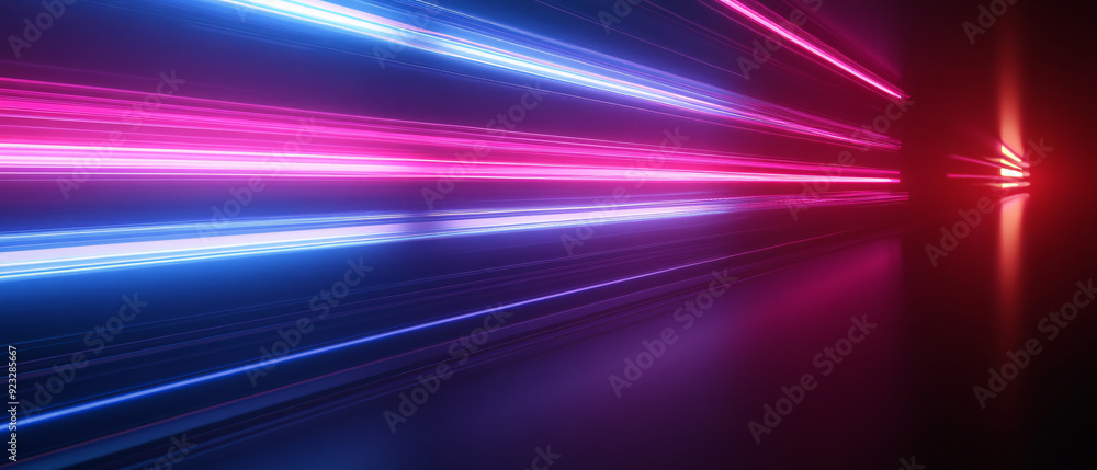 Abstract Neon Lights Background with Pink and Blue Stripes Abstract Neon Lights Background with Pink and Blue Stripes