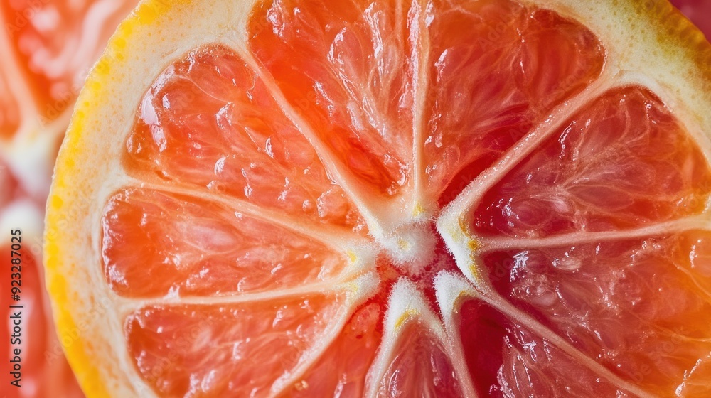 Close-up of a Grapefruit Slice Close-up of a Grapefruit Slice