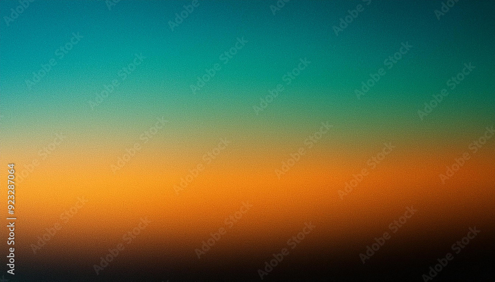 Soft Gradient Horizon. A Blur of Fiery Orange Transitioning into Calm Turquoise, Warmth of Sunset. Grunge Cinematic Grainy Poster Banner Background With Copy Space Soft Gradient Horizon. A Blur of Fiery Orange Transitioning into Calm Turquoise, Warmth of Sunset. Grunge Cinematic Grainy Poster Banner Background With Copy Space