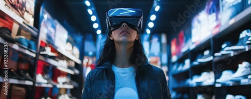 A woman experiences virtual...