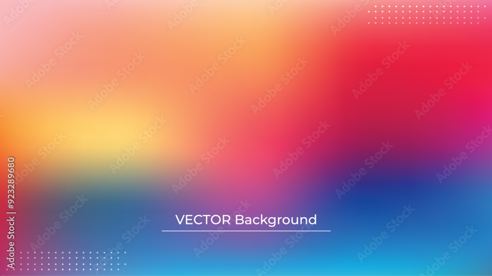 Smooth and blurry colorful gradient mesh background. Modern bright rainbow colors. Easy editable soft colored vector banner template. Premium quality Smooth and blurry colorful gradient mesh background. Modern bright rainbow colors. Easy editable soft colored vector banner template. Premium quality