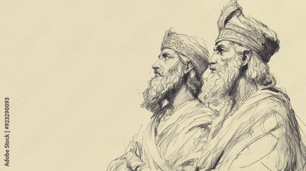 Solomon Reflect Biblical Illustration of 1 Kings: Solomon Reflecting on the Queen of ...