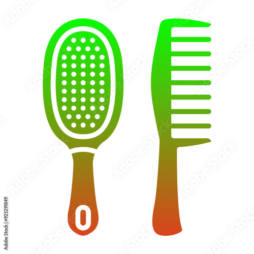 Hair brushes Icon