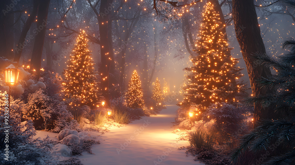 Campfire in a snowy forest at sunset with bright flames and a winter sky Campfire in a snowy forest at sunset with bright flames and a winter sky