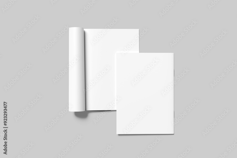Naklejka premium A4 Magazine Blank Mockup