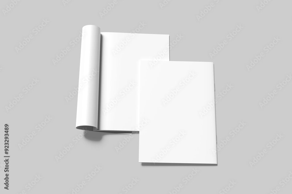 Naklejka premium A4 Magazine Blank Mockup
