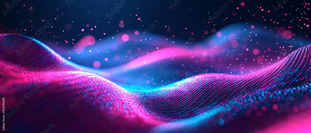 Abstract Pink and Blue Digital Wave Background Abstract Pink and Blue Digital Wave Background