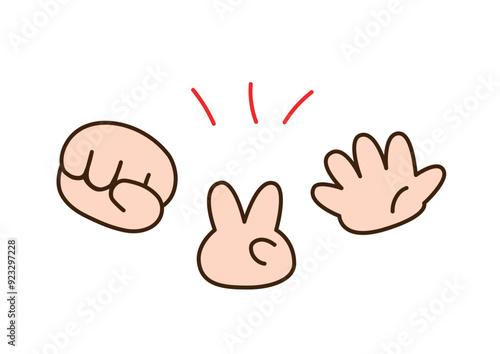 じゃんけんのアイコンセット