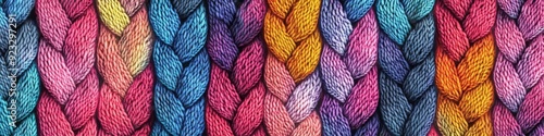 colourful knitted fabric