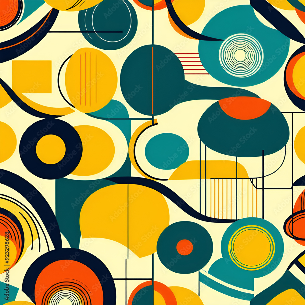 seamless pattern with circles seamless pattern with circles