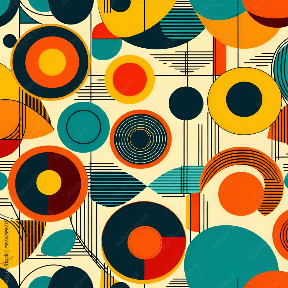 seamless pattern with circles seamless pattern with circles