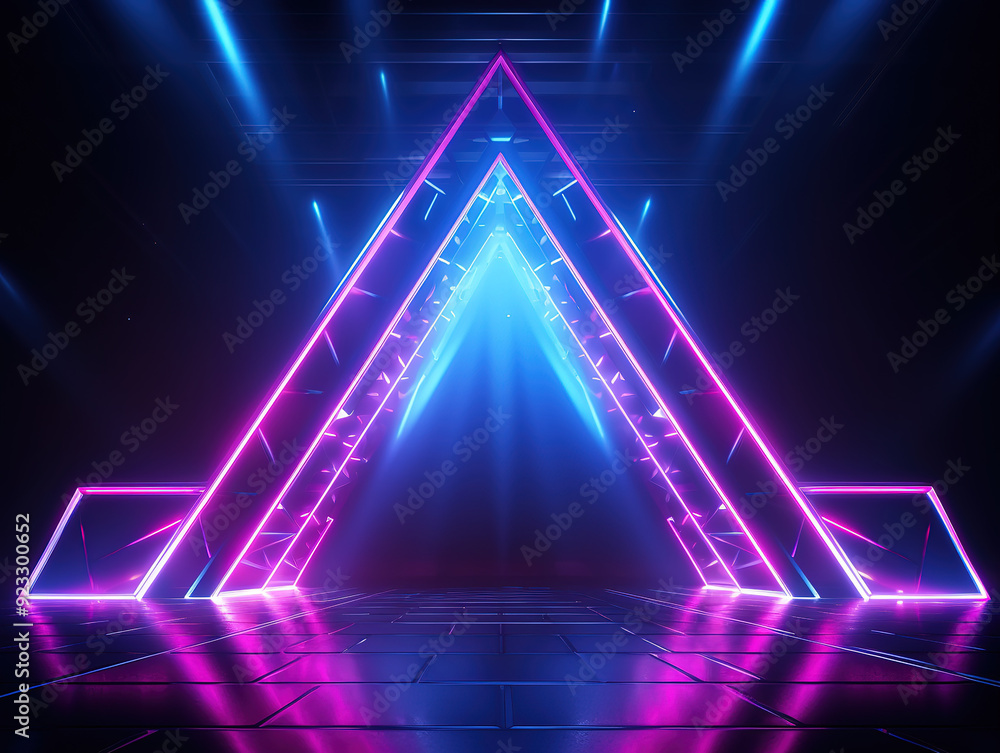 Fototapeta premium Outstanding Abstract uv ultraviolet light composition