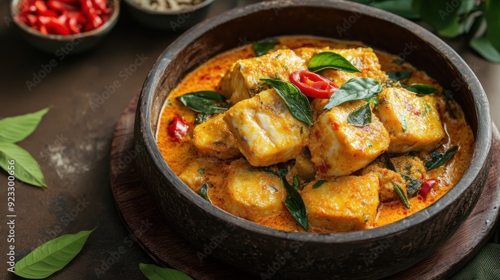 Delicious Fish Curry with Coconut Milk and Herbs Delicious Fish Curry with Coconut Milk and Herbs