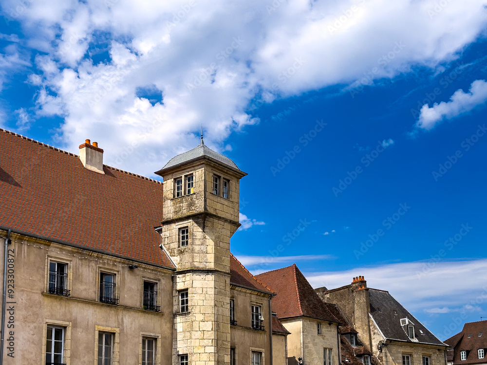 Street view of downtown Dijon, France