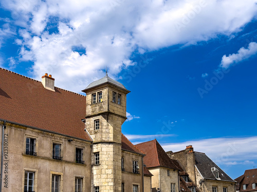 Obraz na płótnie Street view of downtown Dijon, France w salonie