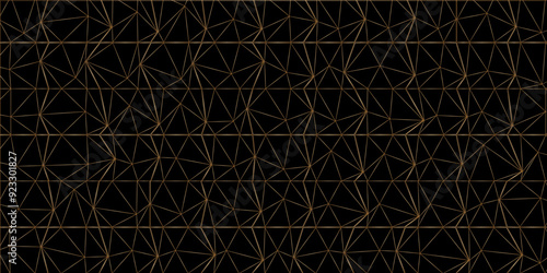 Abstract geometric design background. golden vector triangle mosaic pattern. Trendy design vector background for web backdrop or paper print. Abstract geometric low poly background.