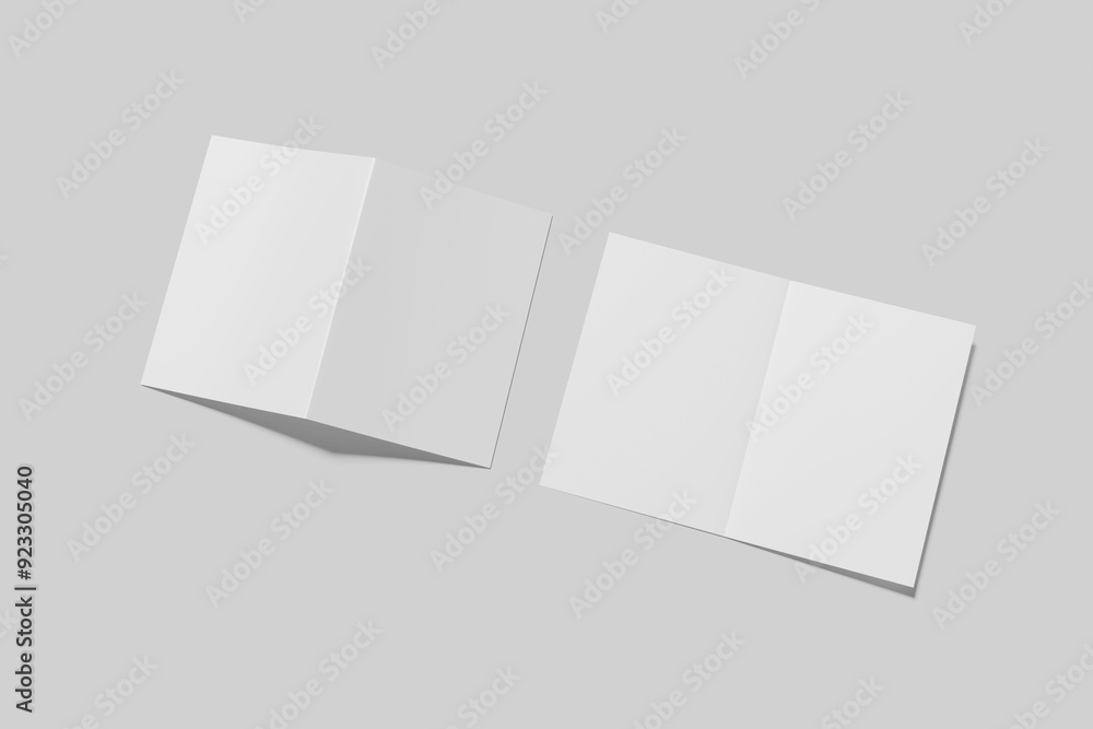 A5 Bifold Brochure Blank Mockup A5 Bifold Brochure Blank Mockup