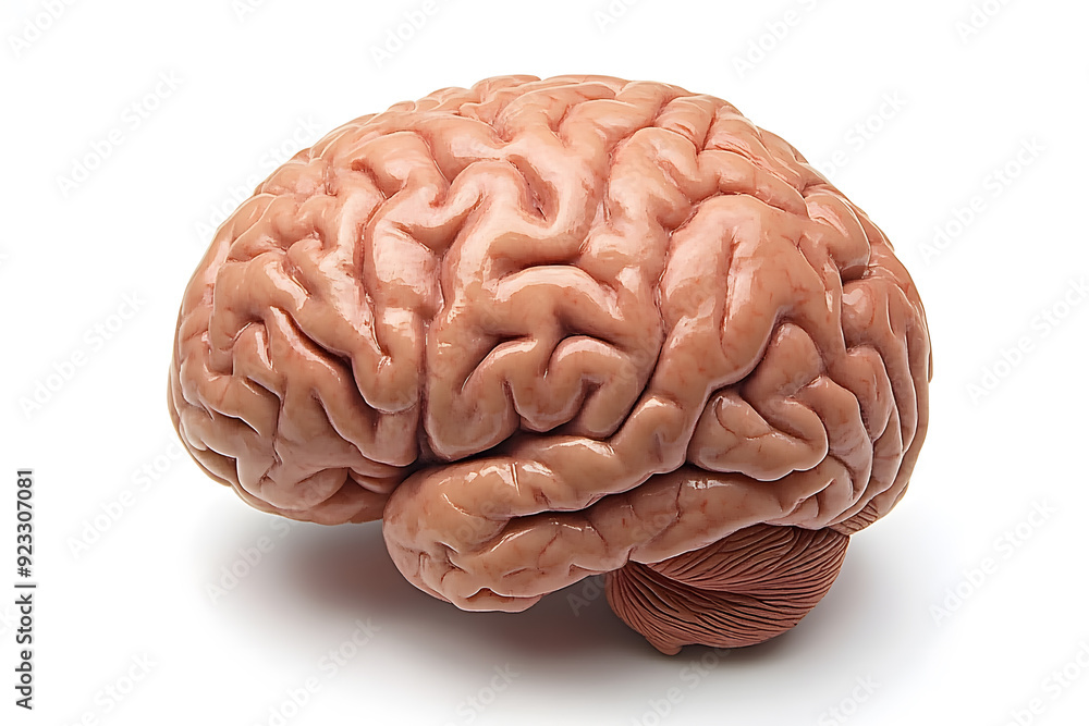 Human brain isolated on white background Human brain isolated on white background