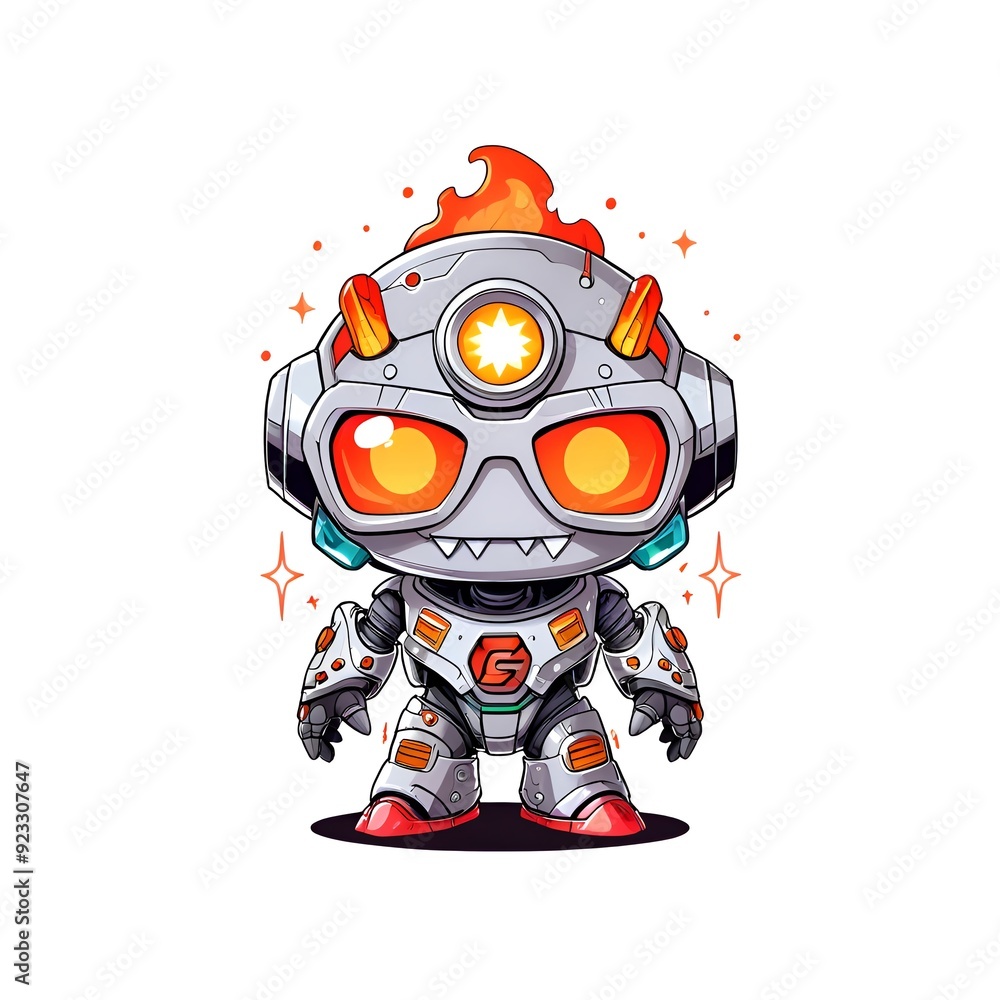 Cute Fire Robot Cute Fire Robot