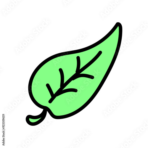 手描きの葉アイコン