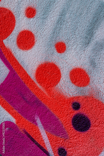 beautiful wallpaper of street wall graffiti painting of aerosol urban art. Colorful city background of spray graffiti drawing in modern culture style