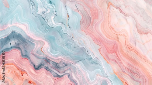 Wallpaper Mural Marble texture, soft pastel colors, flat design illustration Torontodigital.ca