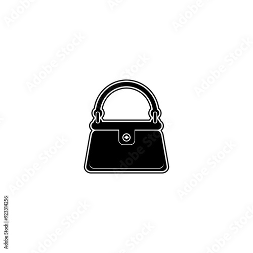 Women handbag icon isolated on transparent background