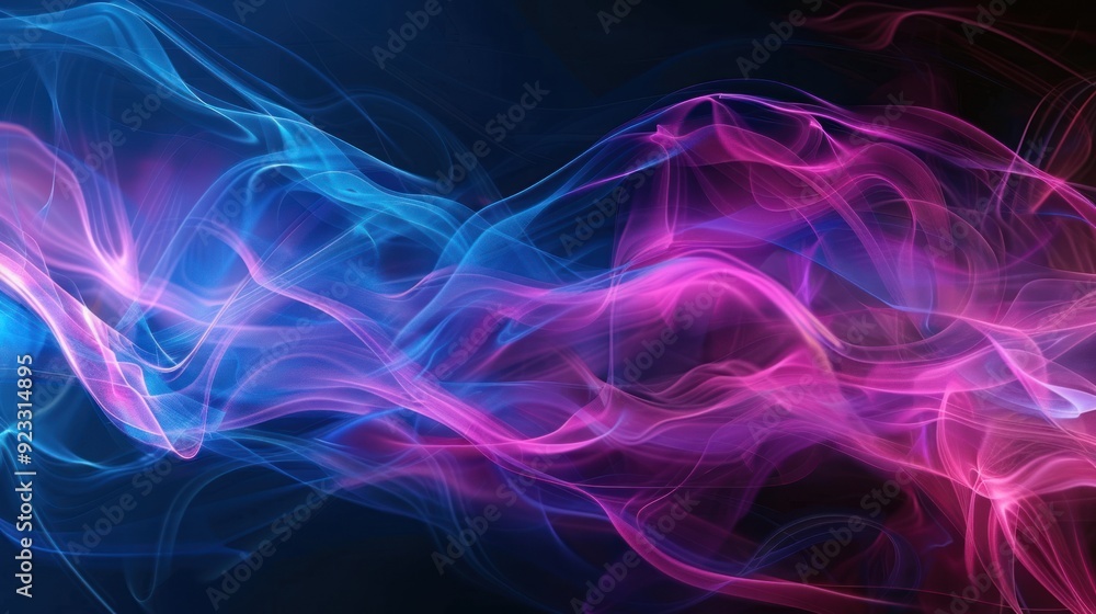 Abstract Swirls of Blue and Pink Abstract Swirls of Blue and Pink
