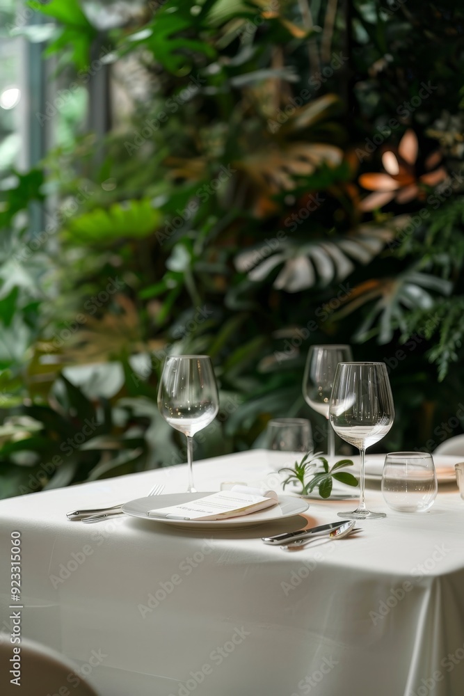 Valentine's Day, Romantic Evening. elegant dining table setting of beautiful luxury restaurant Valentine's Day, Romantic Evening. elegant dining table setting of beautiful luxury restaurant