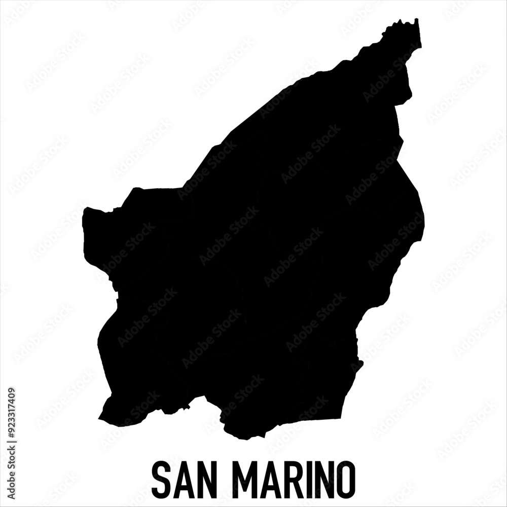 San marino Map - black World Map International vector template with High detailed isolated on white background - Vector San marino Map - black World Map International vector template with High detailed isolated on white background - Vector