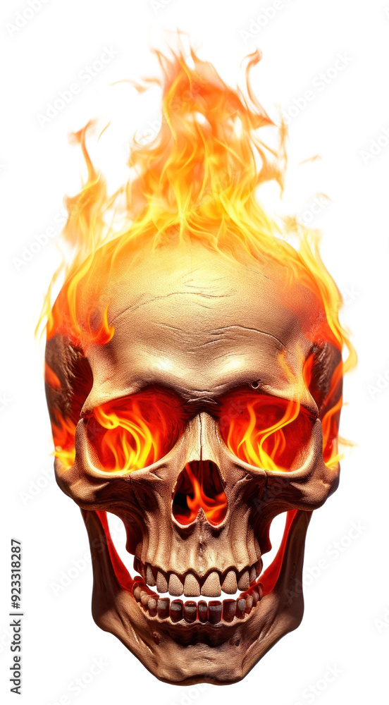 PNG Skull with fire bonfire person flame. PNG Skull with fire bonfire person flame.
