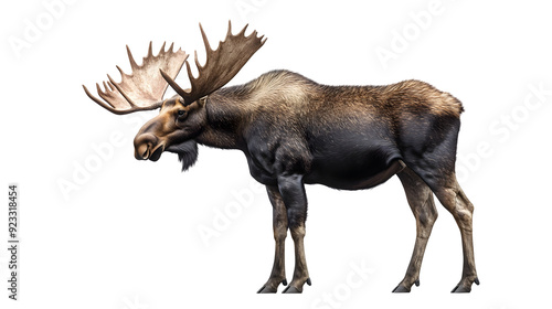 Wallpaper Mural Majestic Moose in Serene Natural Setting on Pristine White Background transparent png Torontodigital.ca