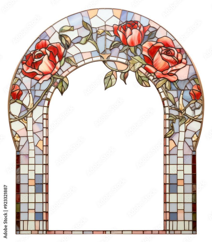 PNG Arch decorative with rose art architecture glass. PNG Arch decorative with rose art architecture glass.