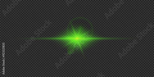 Wallpaper Mural Green horizontal light effect of lens flares Torontodigital.ca