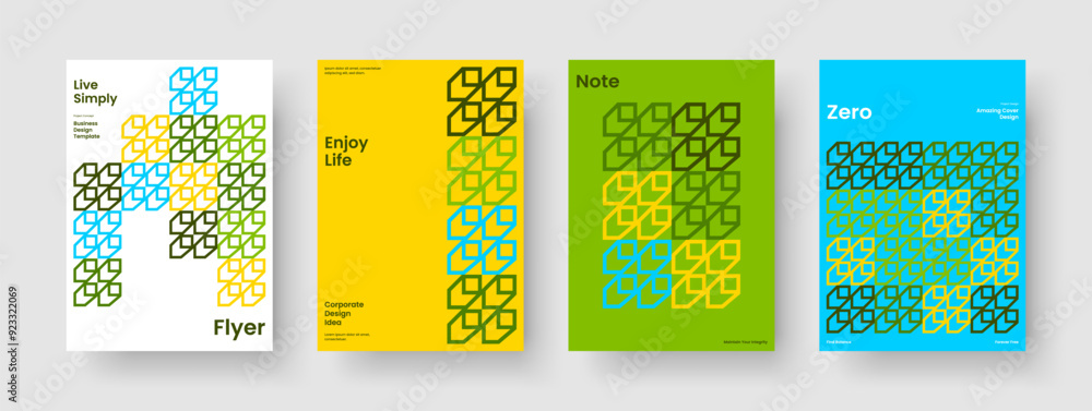 Fototapeta premium Creative Brochure Template. Modern Flyer Layout. Abstract Banner Design. Book Cover. Poster. Background. Report. Business Presentation. Newsletter. Notebook. Handbill. Portfolio. Advertising