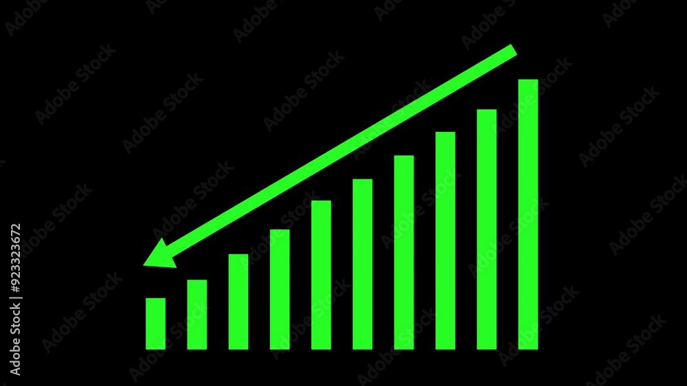 Loss concept business graph. Animated down graph icon designed in flat icon style, business or finance concept icon. Finance, business information graphic green colour graph . Loss concept business graph. Animated down graph icon designed in flat icon style, business or finance concept icon. Finance, business information graphic green colour graph .